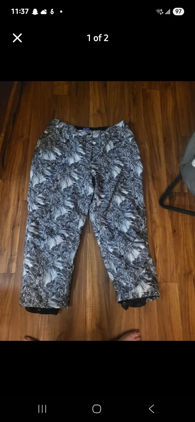 LIVVIK 3X Snow Pants - Floral Pattern