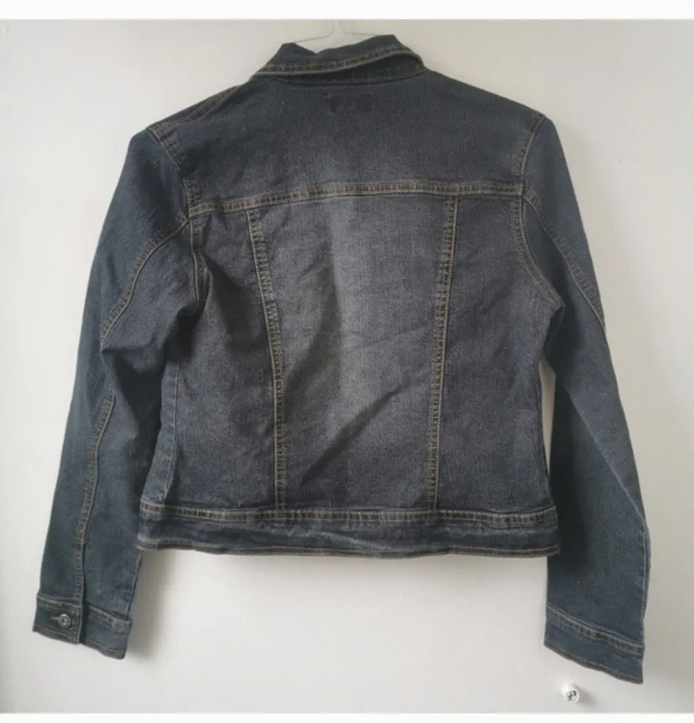 Women's sz med Bongo jean jacket image indicator(2)