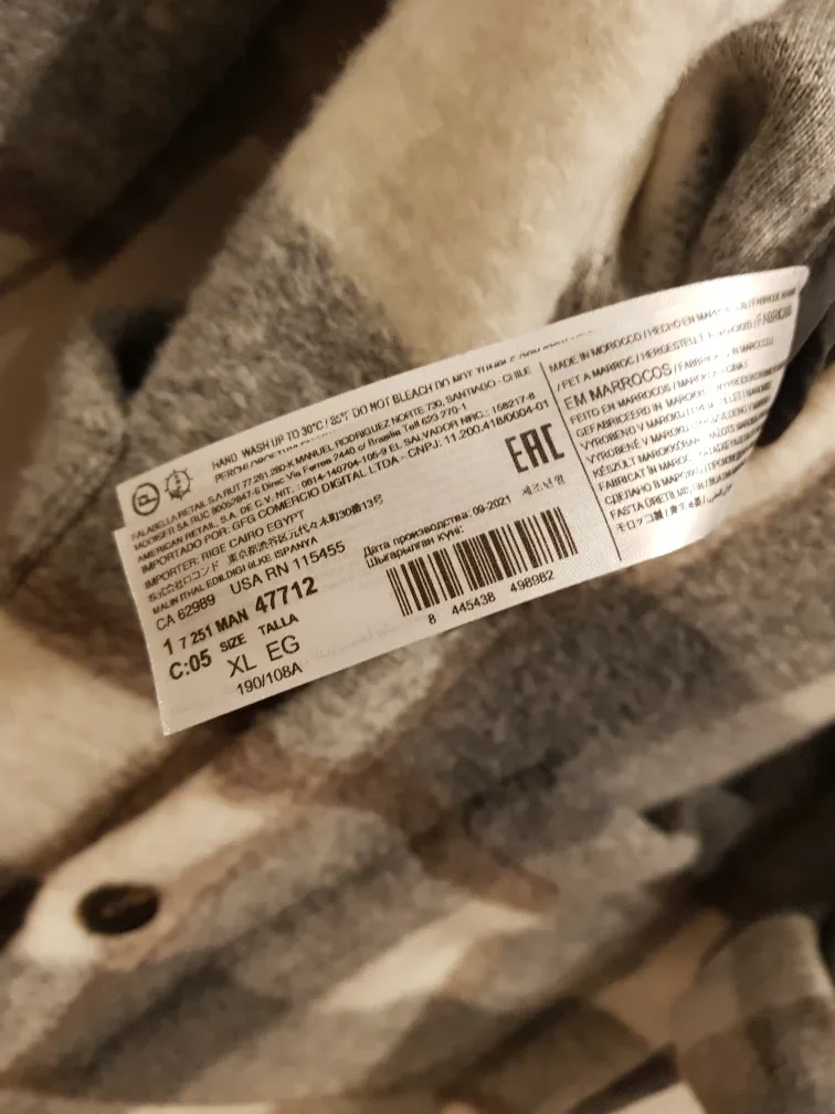 MNG Man Plaid Wool Blend Overshirt - Size XL image indicator(4)