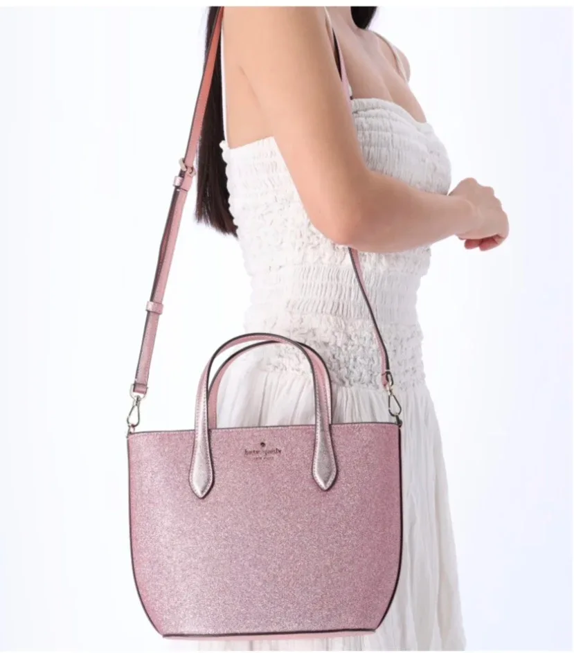 Kate Spade Glitter Glimmer Small Zip Satchel Crossbody image indicator(2)