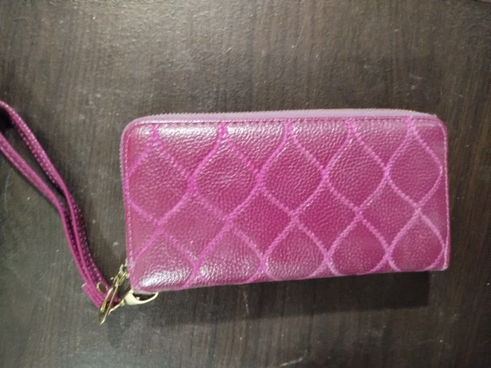 Purple Quilted Wallet