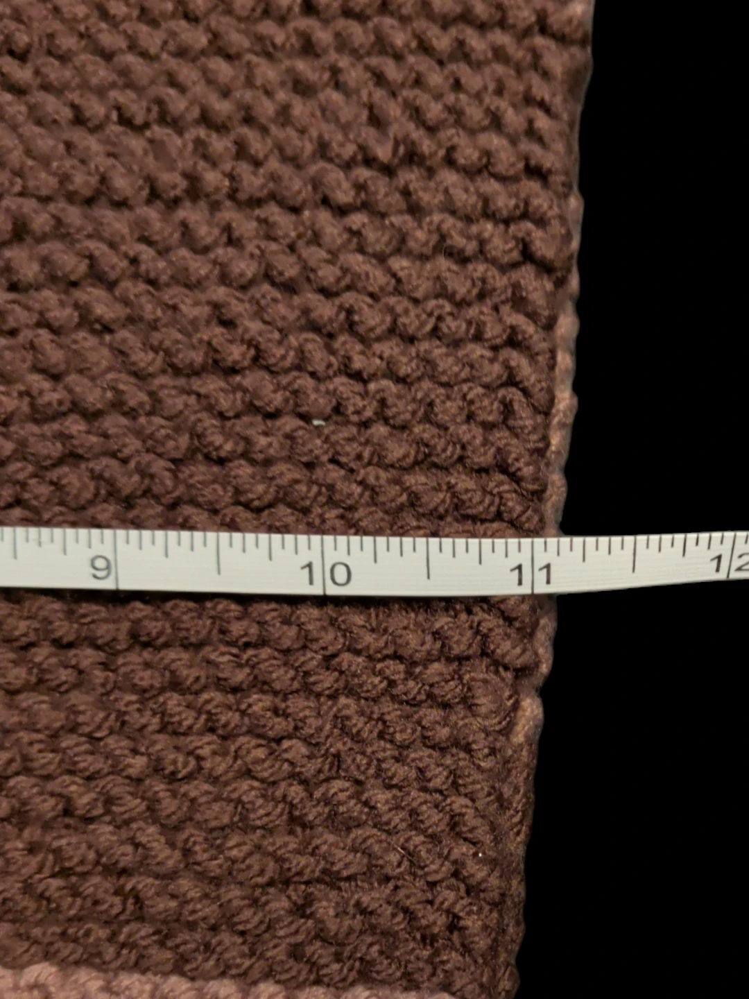 Striped Brown Knit Scarf - photo 3