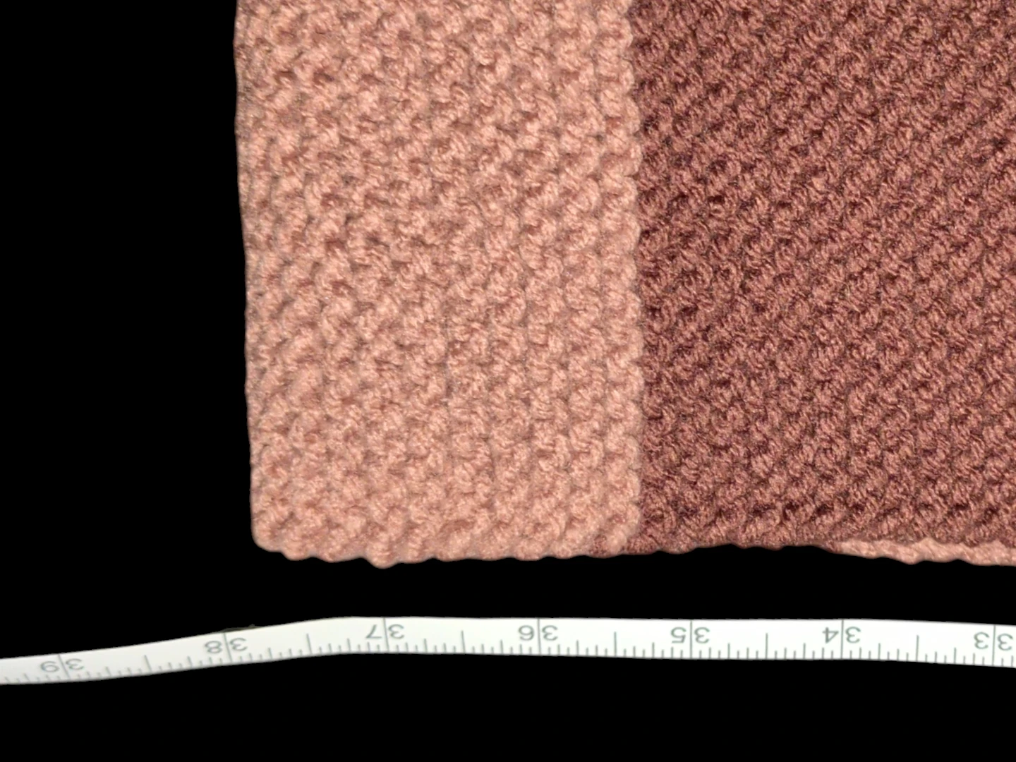 Striped Brown Knit Scarf - photo 4