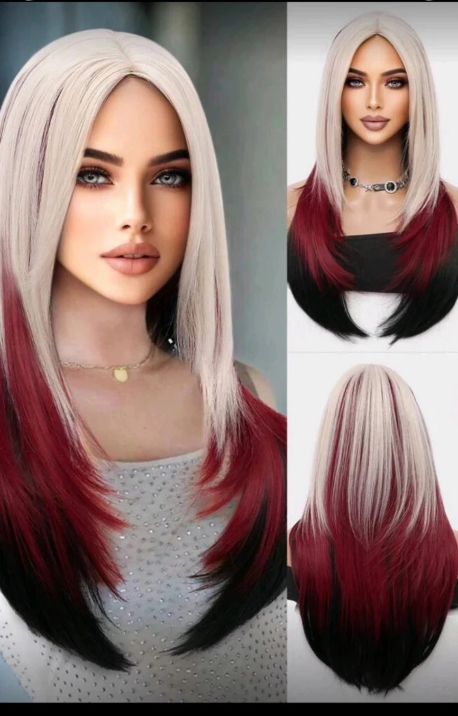 Blonde, Red, Black Wig