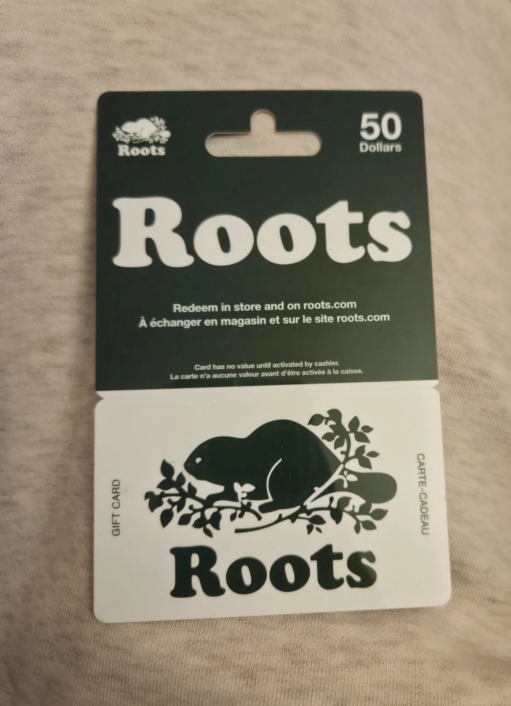 Roots $50 Giftcard