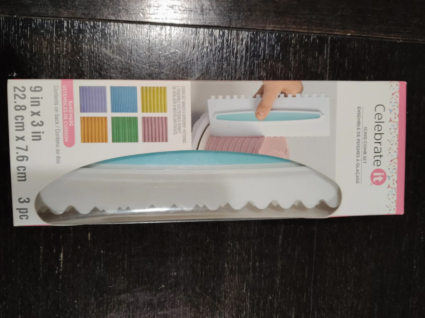 Celebrate It Icing Comb Set - 3 pc