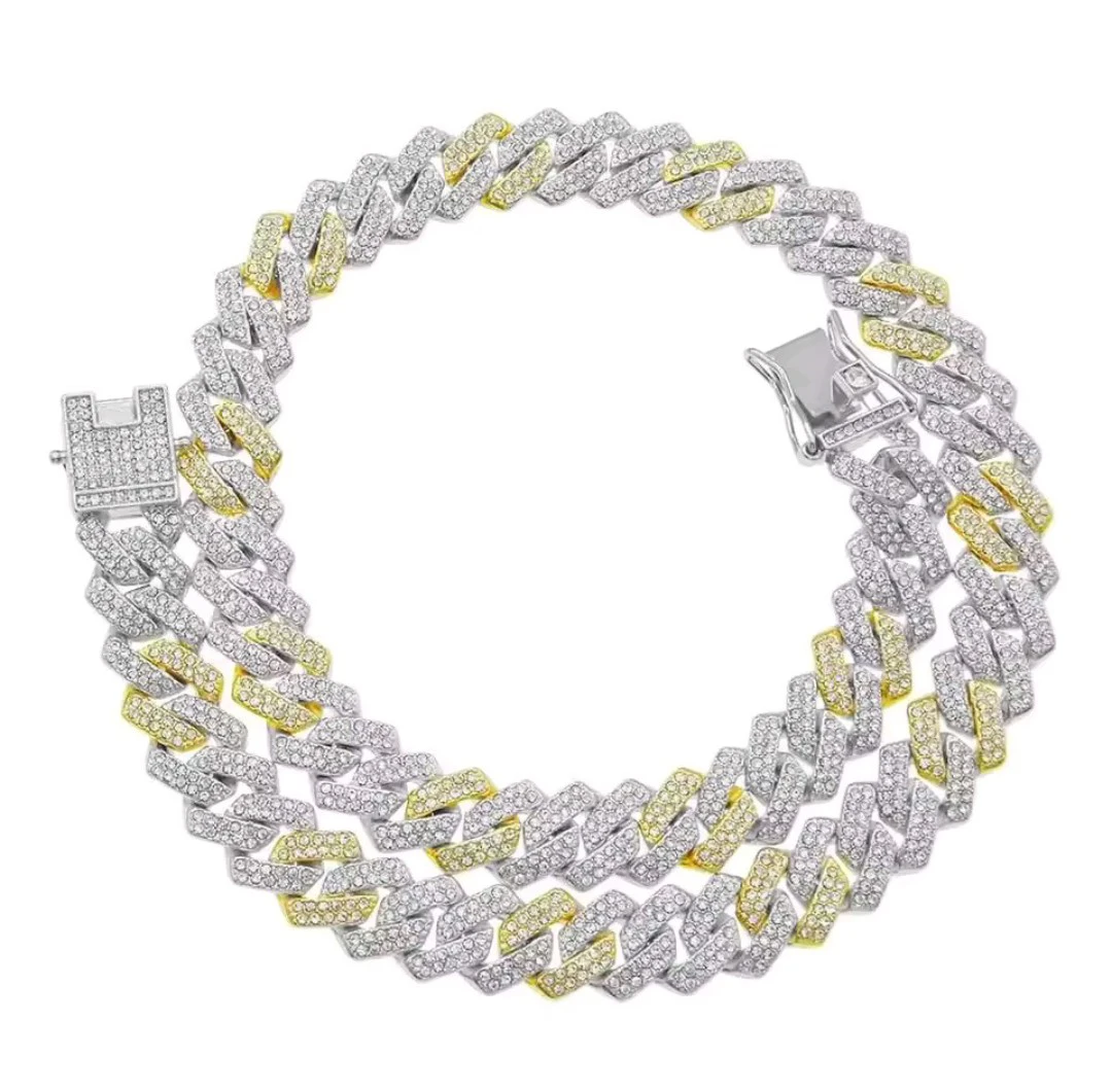 New!!! Miami Cuban Link Chain Anklet- Rose Gold & Silver
