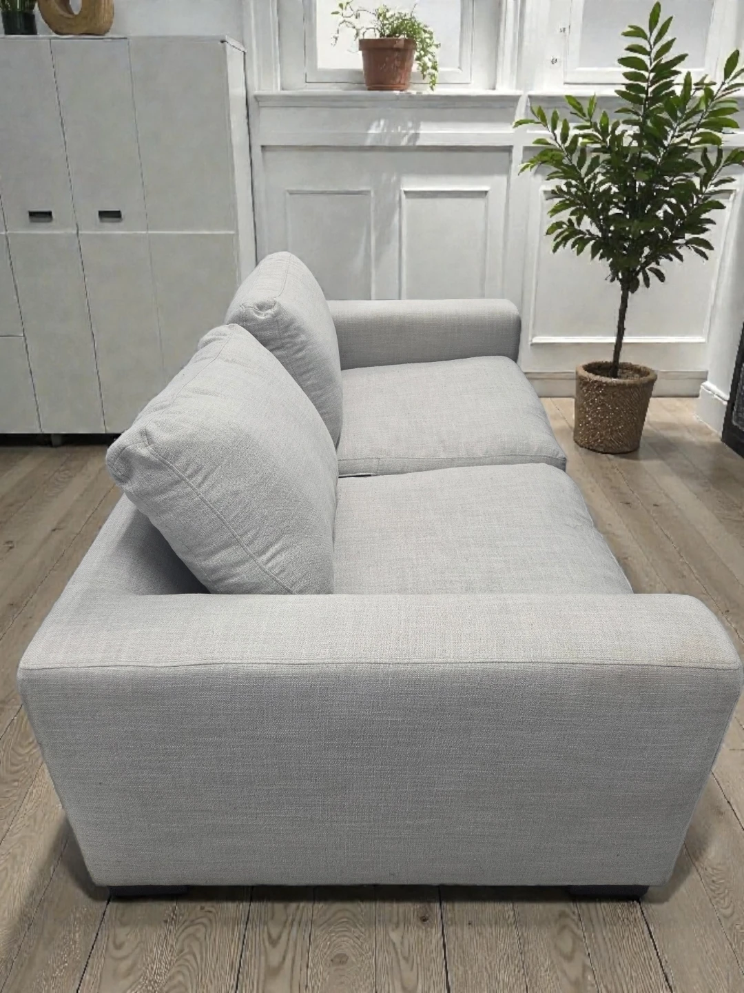 Grey Swivel Chair with Pillows - photo 5