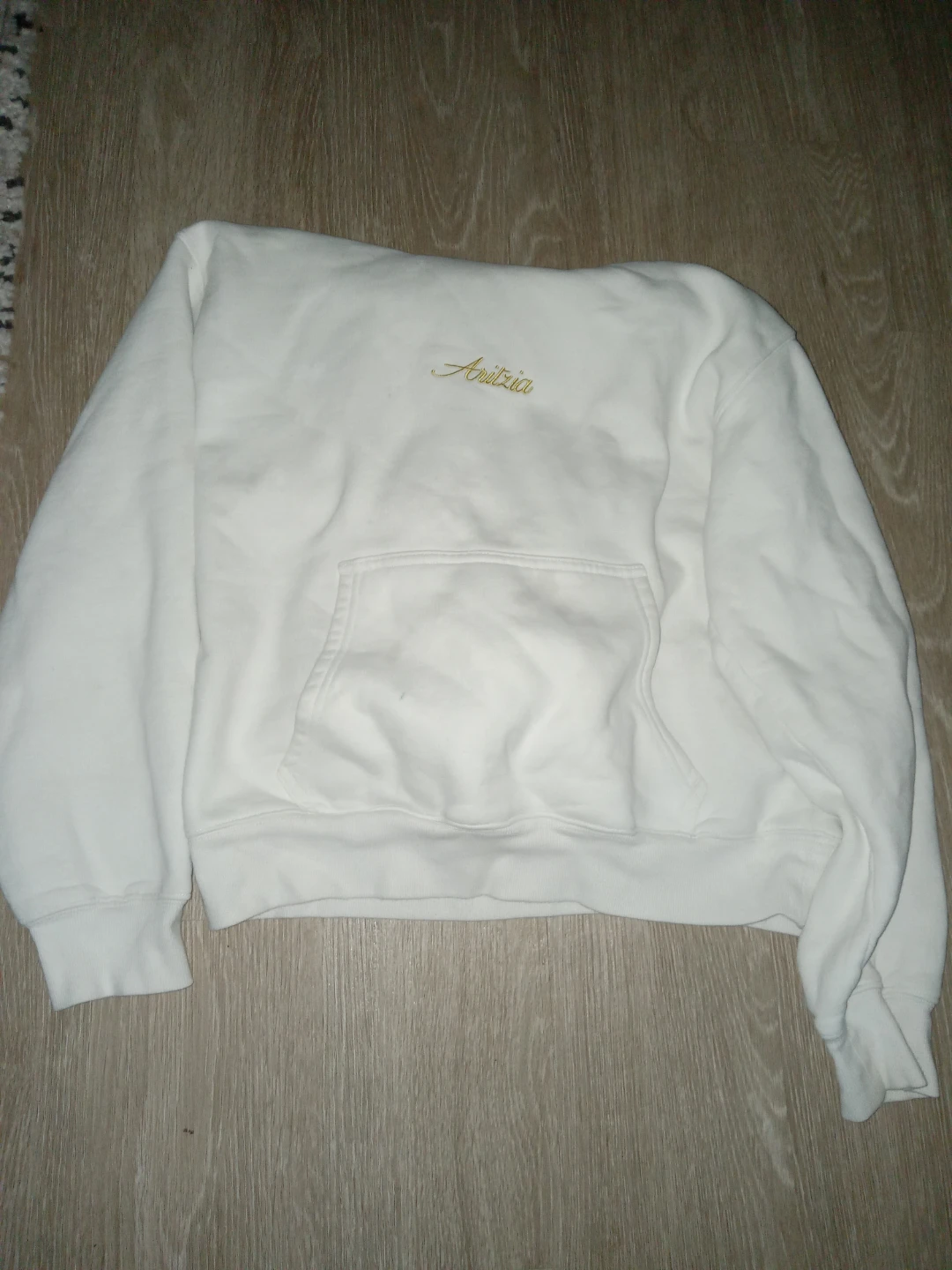 White Aritzia hoodie