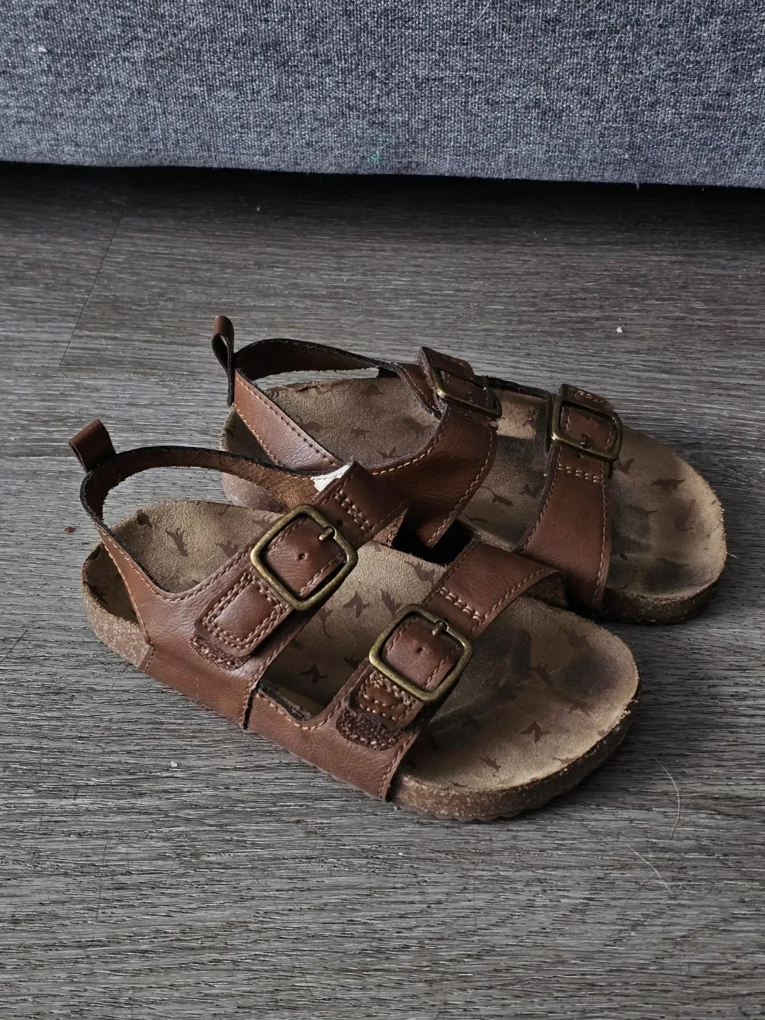 Brown Leather Toddler Sandals - Size 9