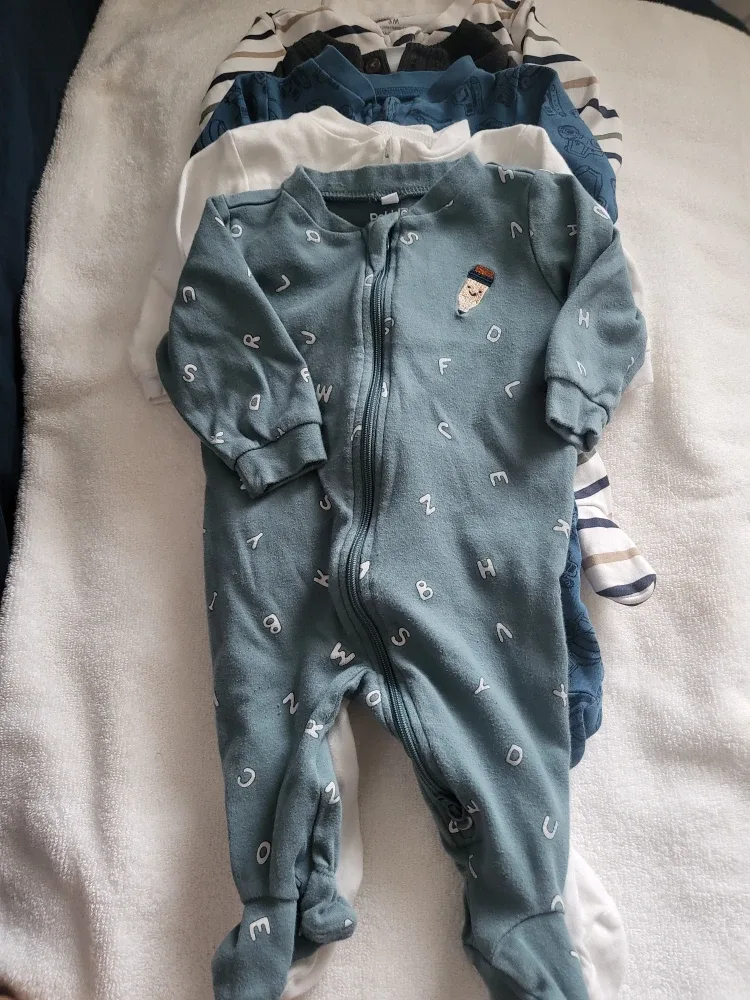 Baby Clothes Bundle - Onesies, Pants, Sleepers - 0-3 Months image indicator(3)