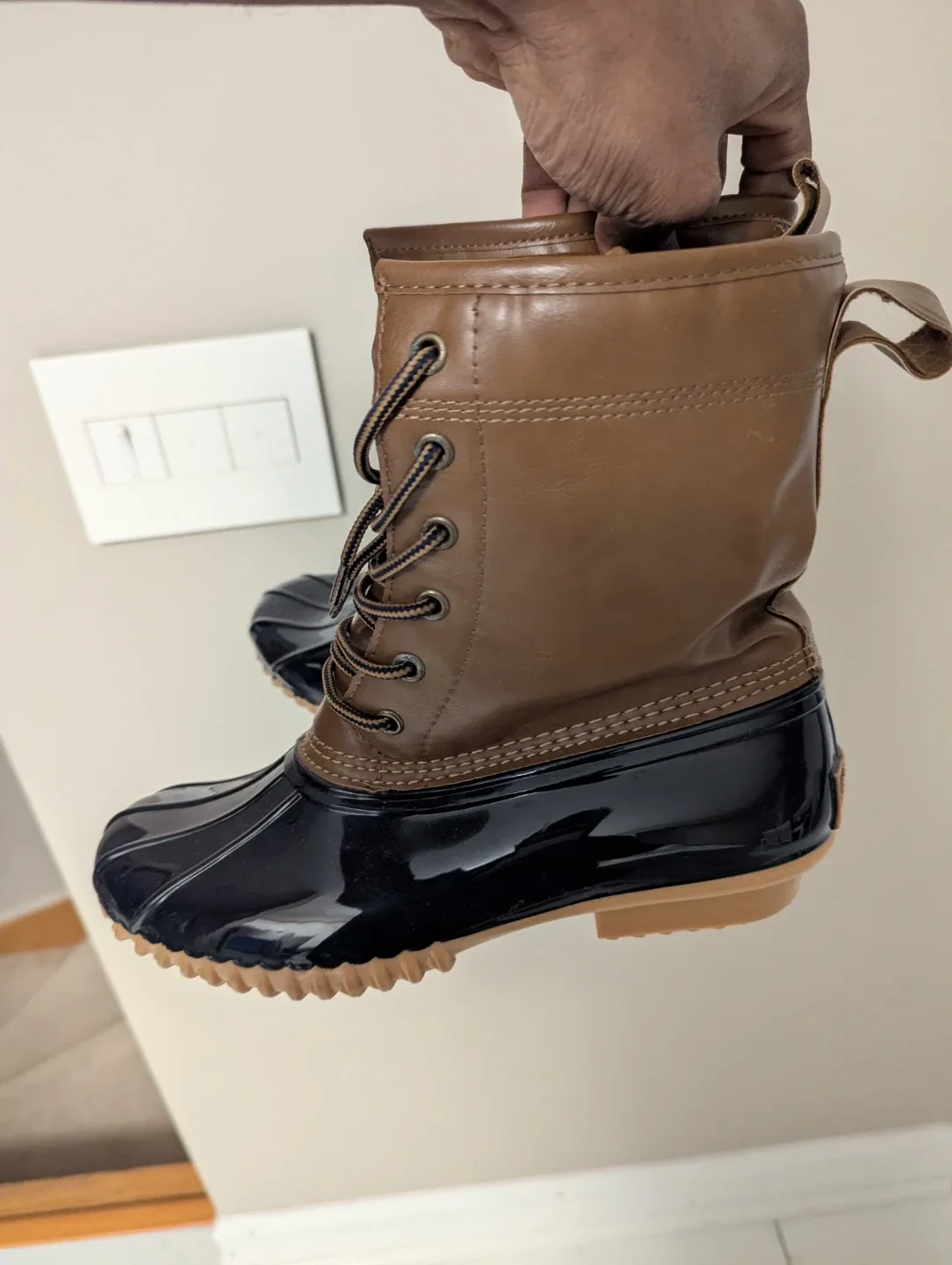 Duck Boots - Brown & Black