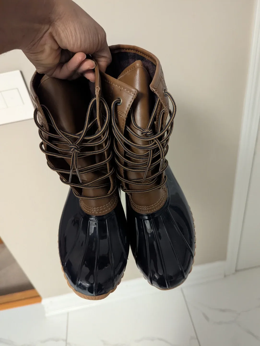 Duck Boots - Brown & Black image indicator(4)