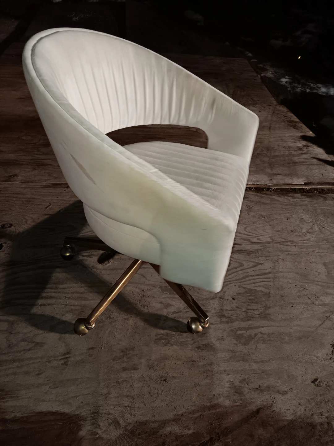 CB2 Rue Cambon cream office chair - photo 2