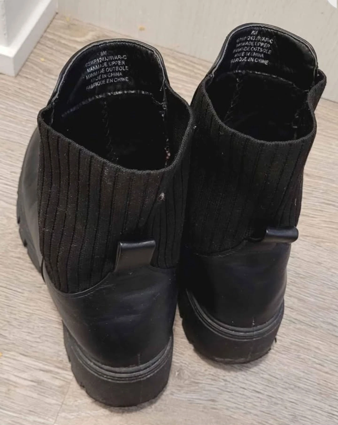 Madden Girl Black Ankle Waterproof boots- Size 8 - photo 2