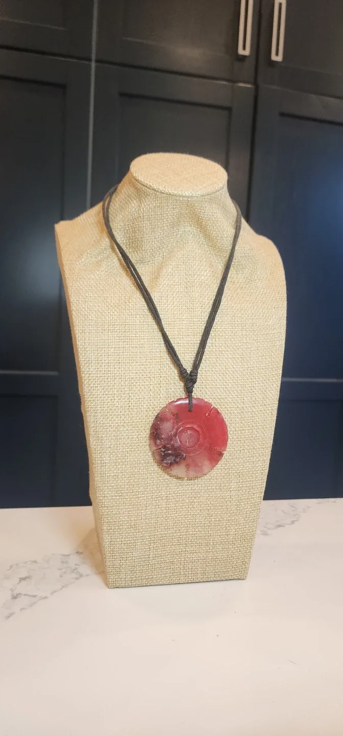 Red Agate Pendant Necklace