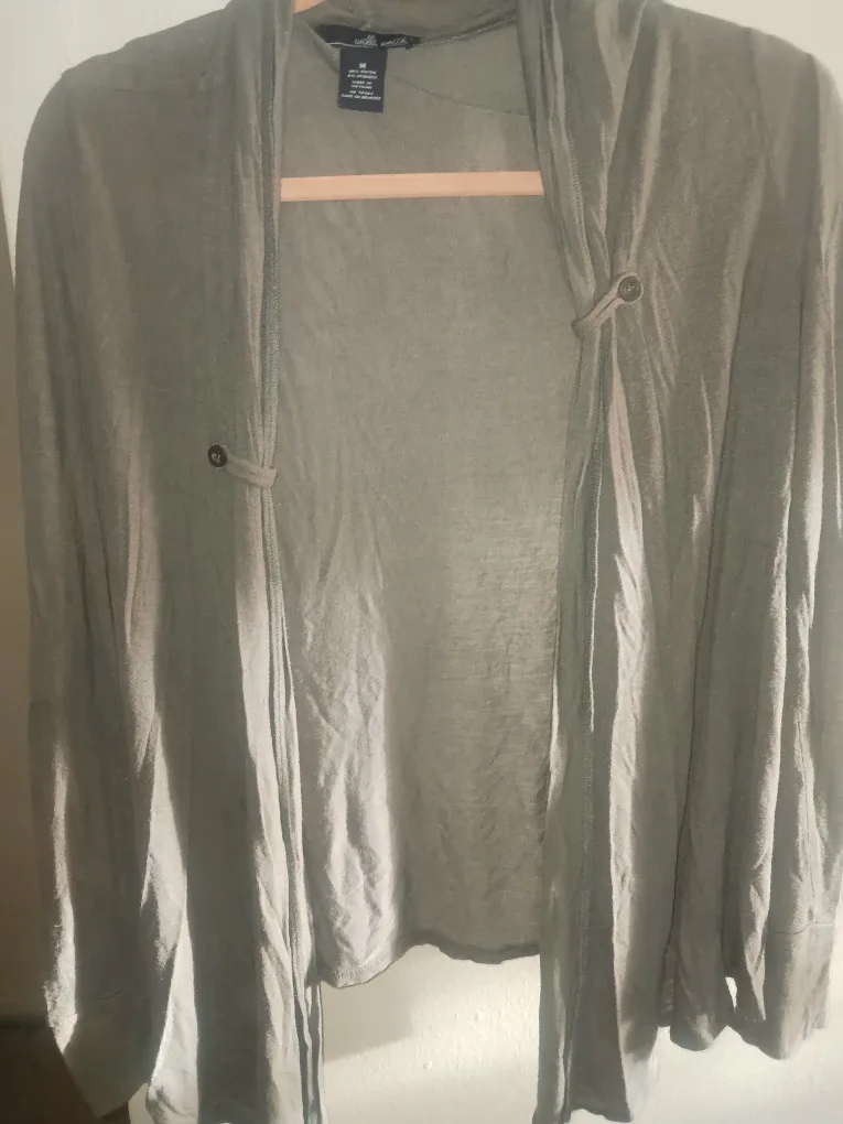 #cleanout Willi Smith Olive Green Cardigan - Size M