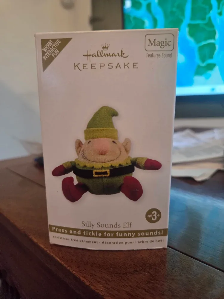 Hallmark Keepsake Silly Sounds Elf Ornament #Cleanout