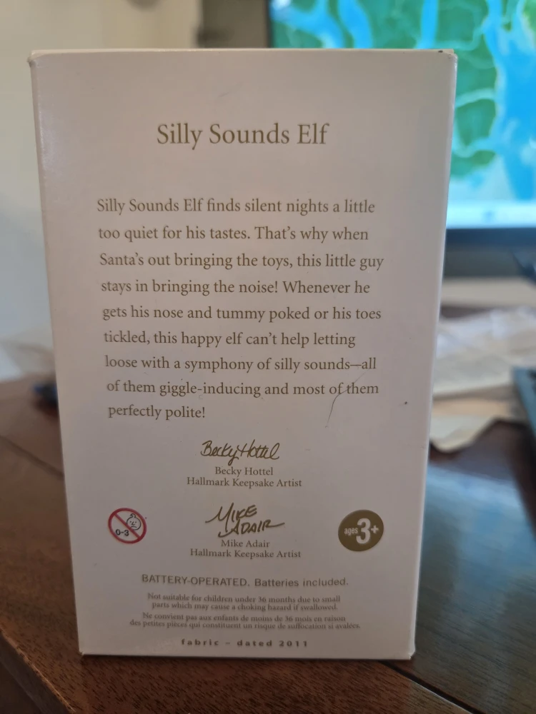 Hallmark Keepsake Silly Sounds Elf Ornament #Cleanout - photo 2