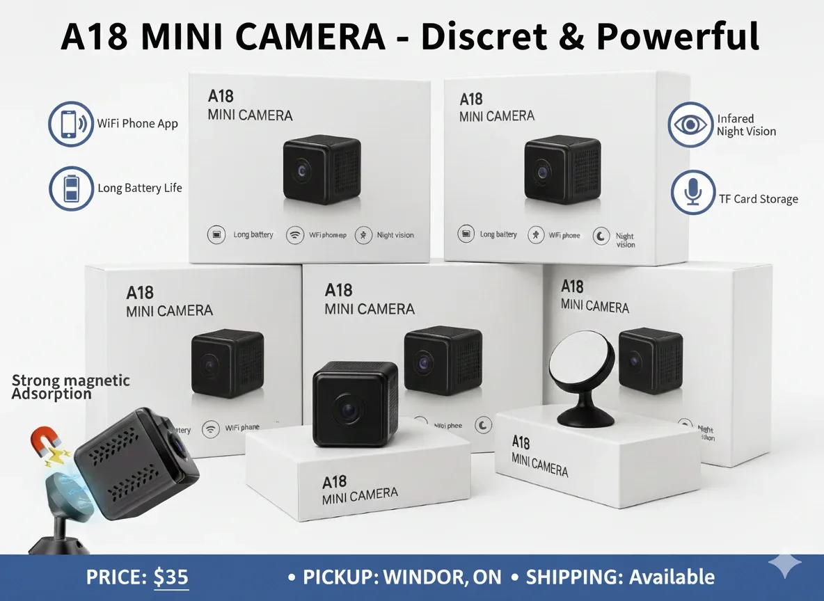 A18 Mini Camera - Discreet & Powerful, New!