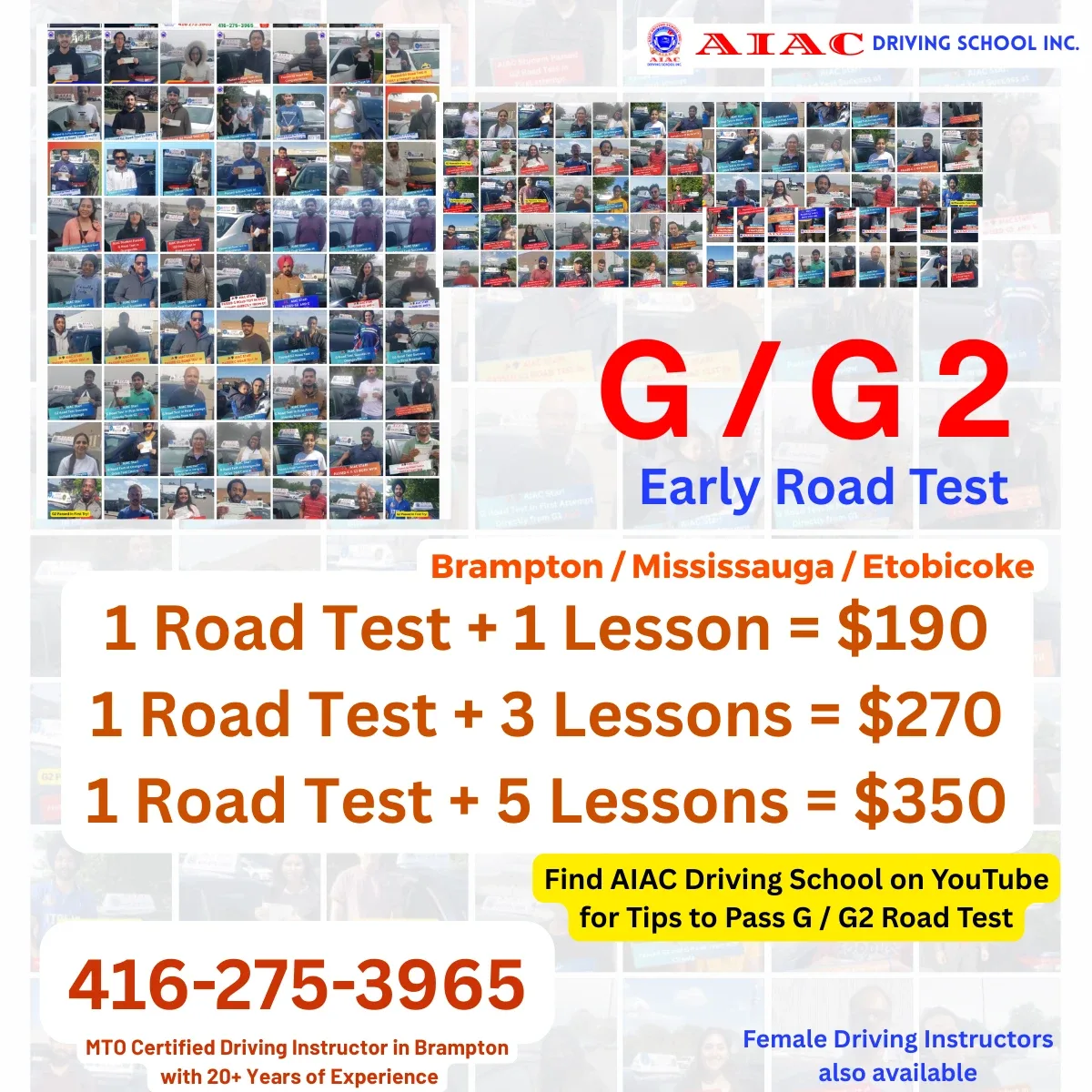 G and G2 early road test