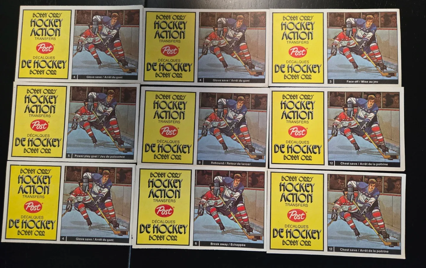 7 Vintage 1972 Bobby Orr Post Hockey Action Transfers image indicator(2)