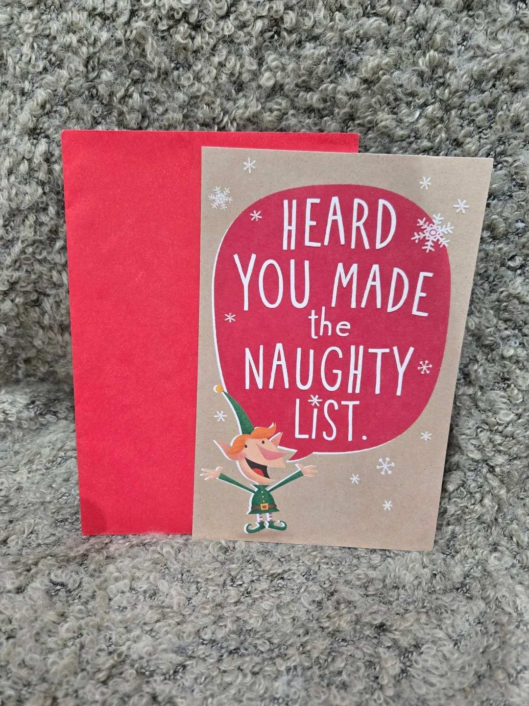 Naughty List Christmas Card