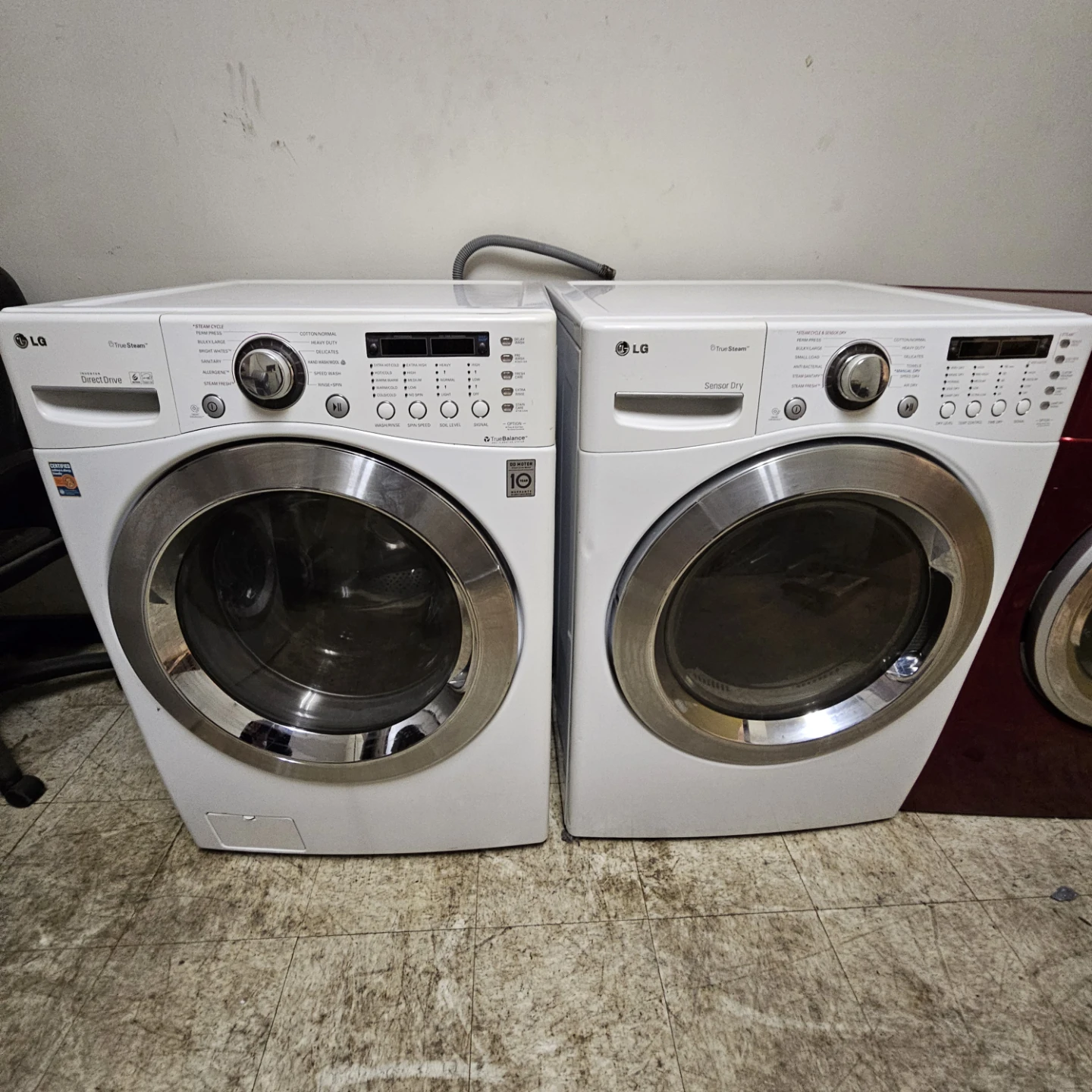 LG Washer and Dryer Set - White