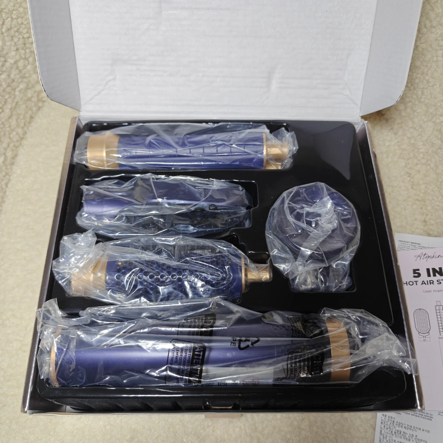 New Hair styling 5 in 1 Hot Air Styler