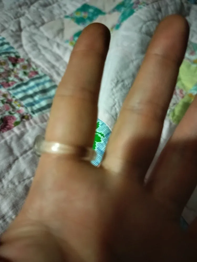 Handmade Resin Ring with Rhinestones image indicator(2)