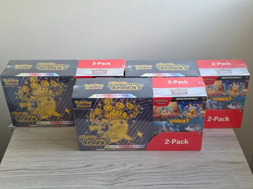 Pokemon TCG Surging Sparks Elite Trainer Box & Booster Bundle image indicator(2)