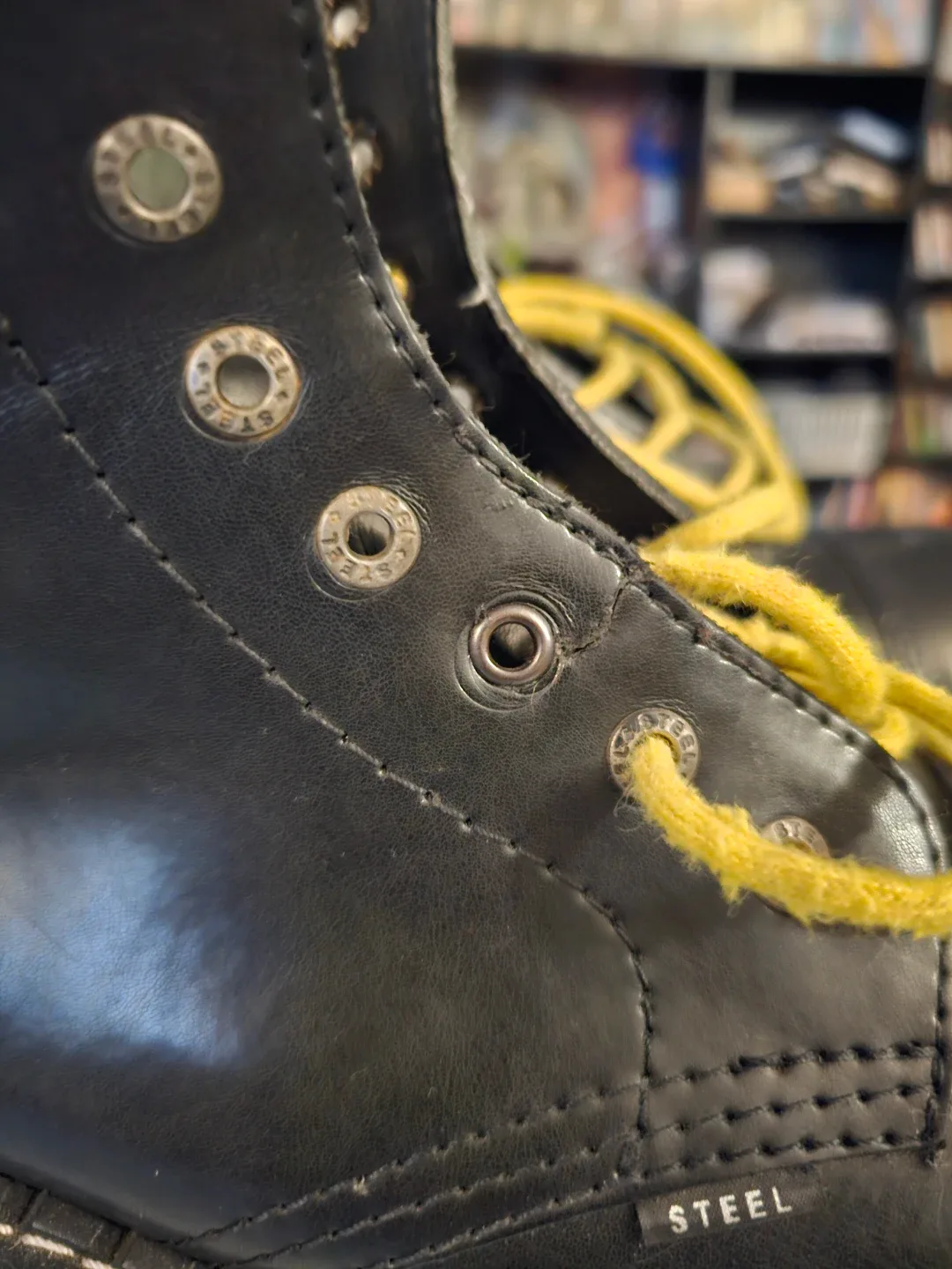 Steel Ground Boots, Black Leather image indicator(2)