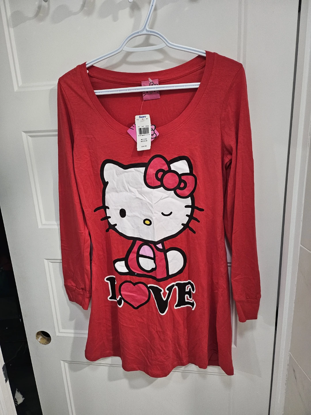 Tunique Hello Kitty Rouge Taille Moyen