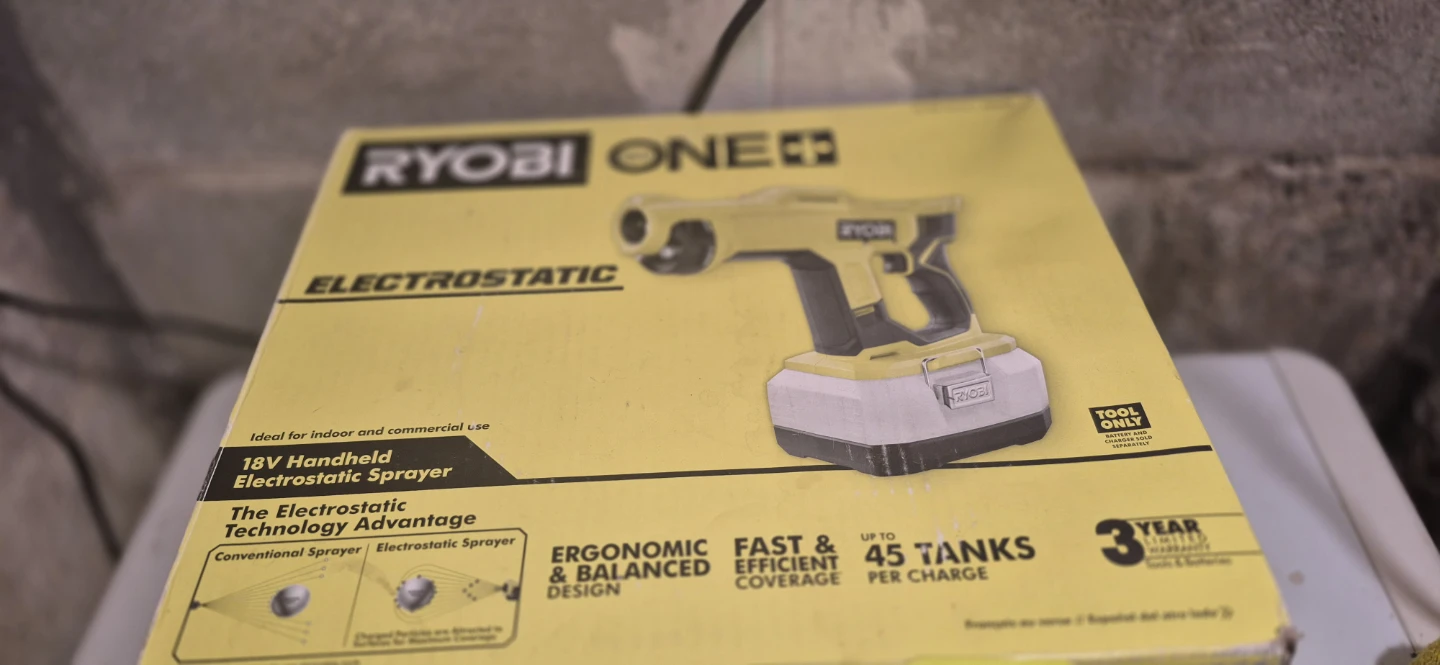 Ryobi Electrostatic Handheld Sprayer - Like New!