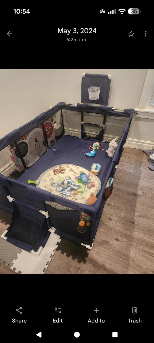 Baby Playpen with Basketball Hoop - photo 2