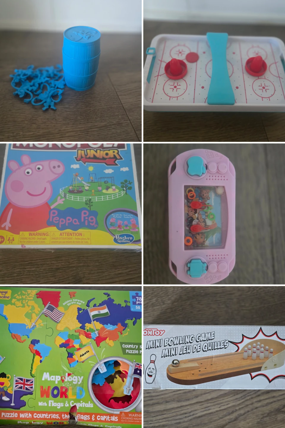 Kids Games Bundle: Peppa Pig Monopoly, Bowling, Mapology
