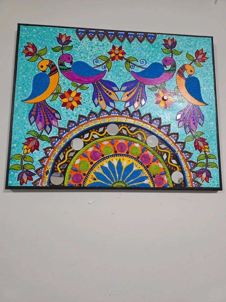 Hand-painted wall decor