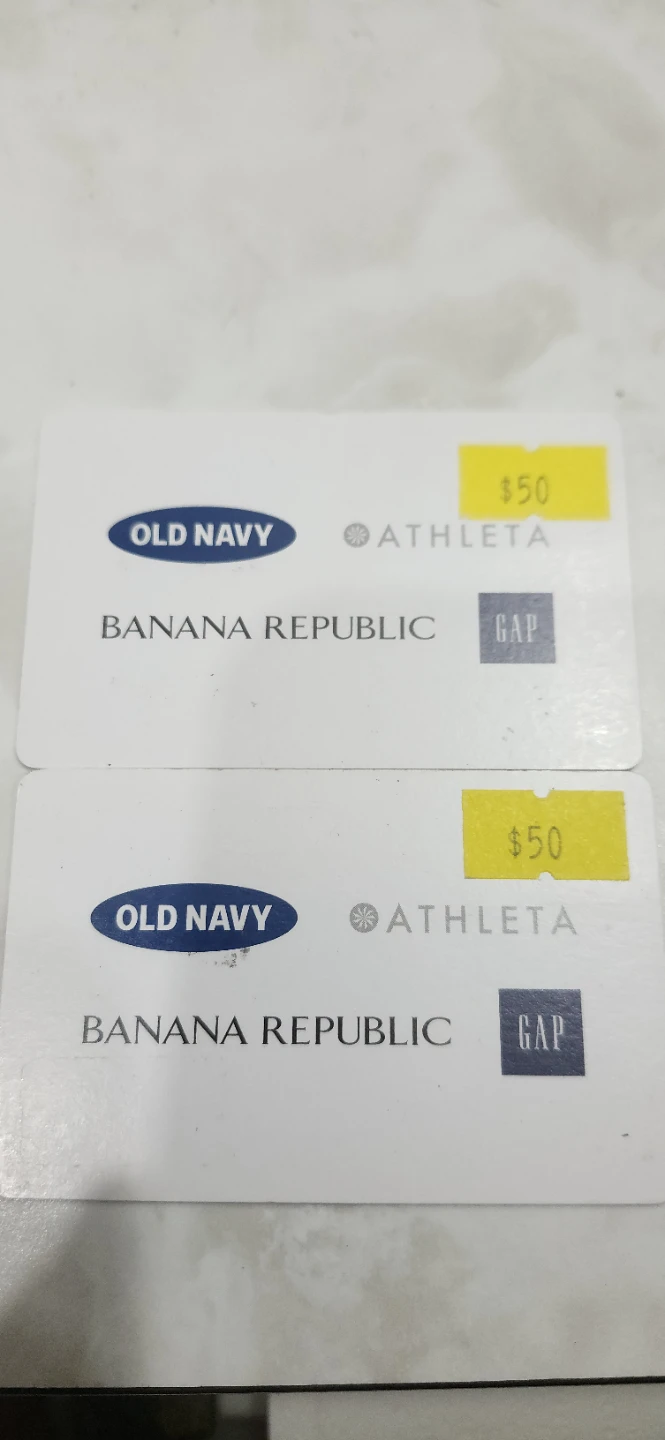 Old Navy/Athleta/Banana Republic/Gap $50 Giftcards