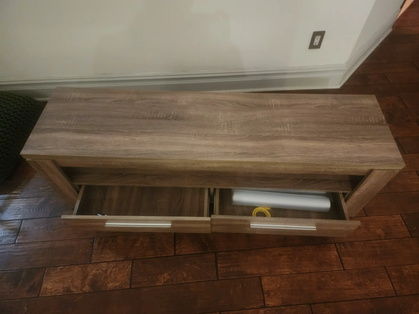 Wood Finish TV Stand/Console - photo 2