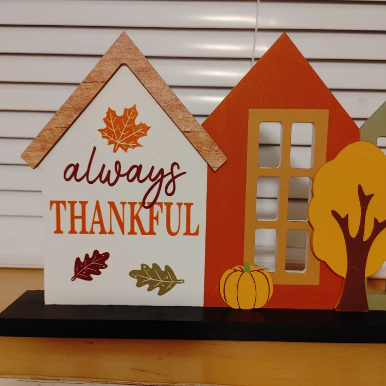Wooden Fall Decor - Always Thankful image indicator(3)