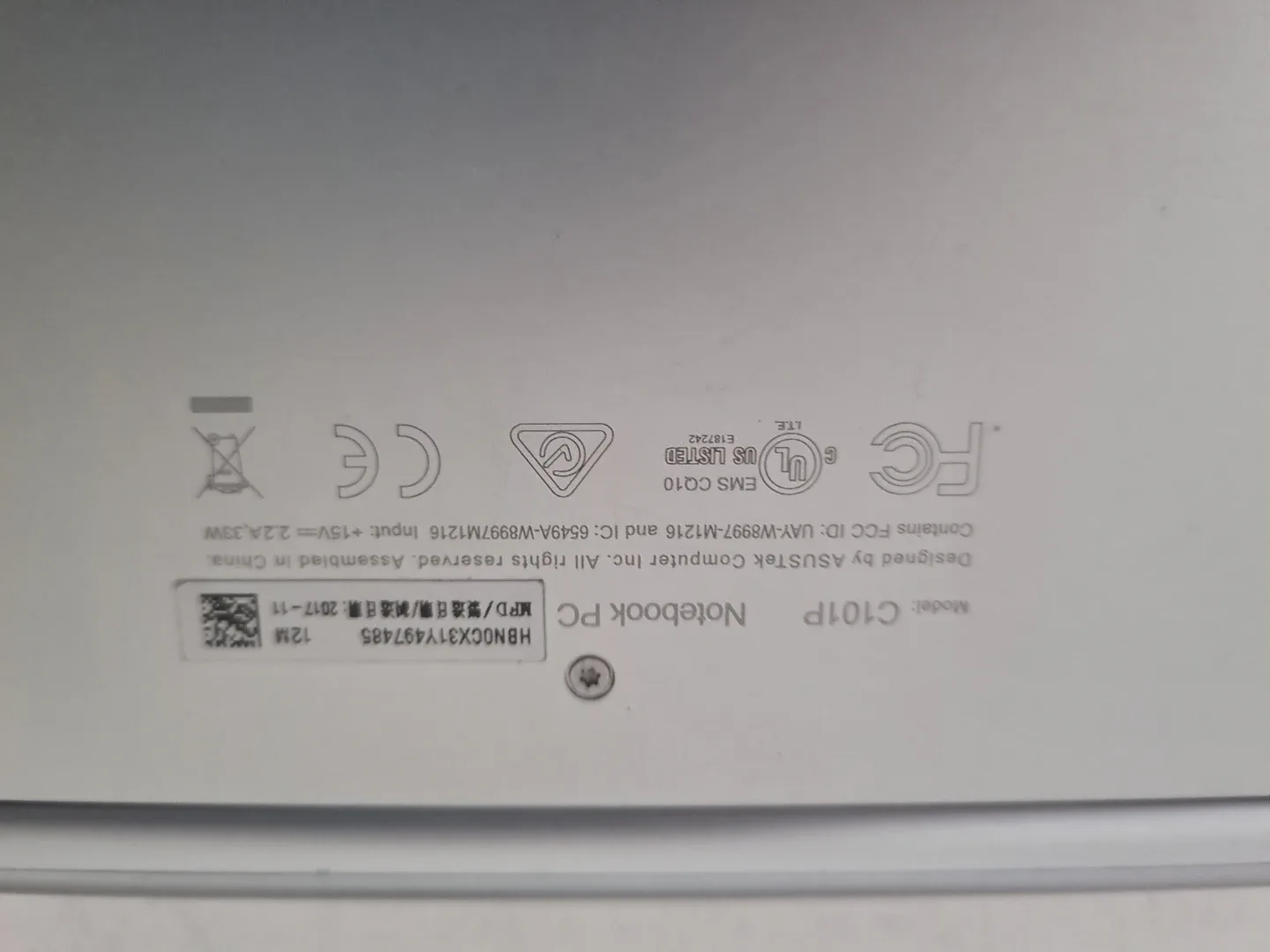 ASUS C101P Chromebook #clearout image indicator(2)