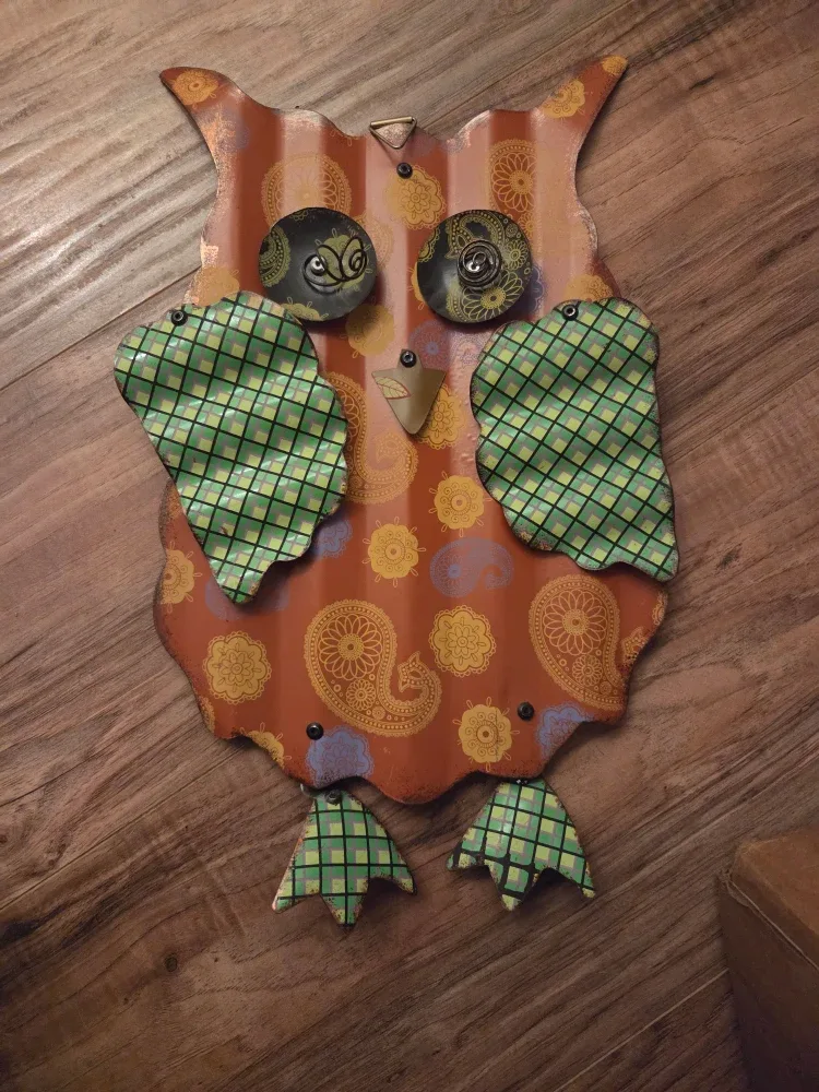 Metal Owl Wall Decor