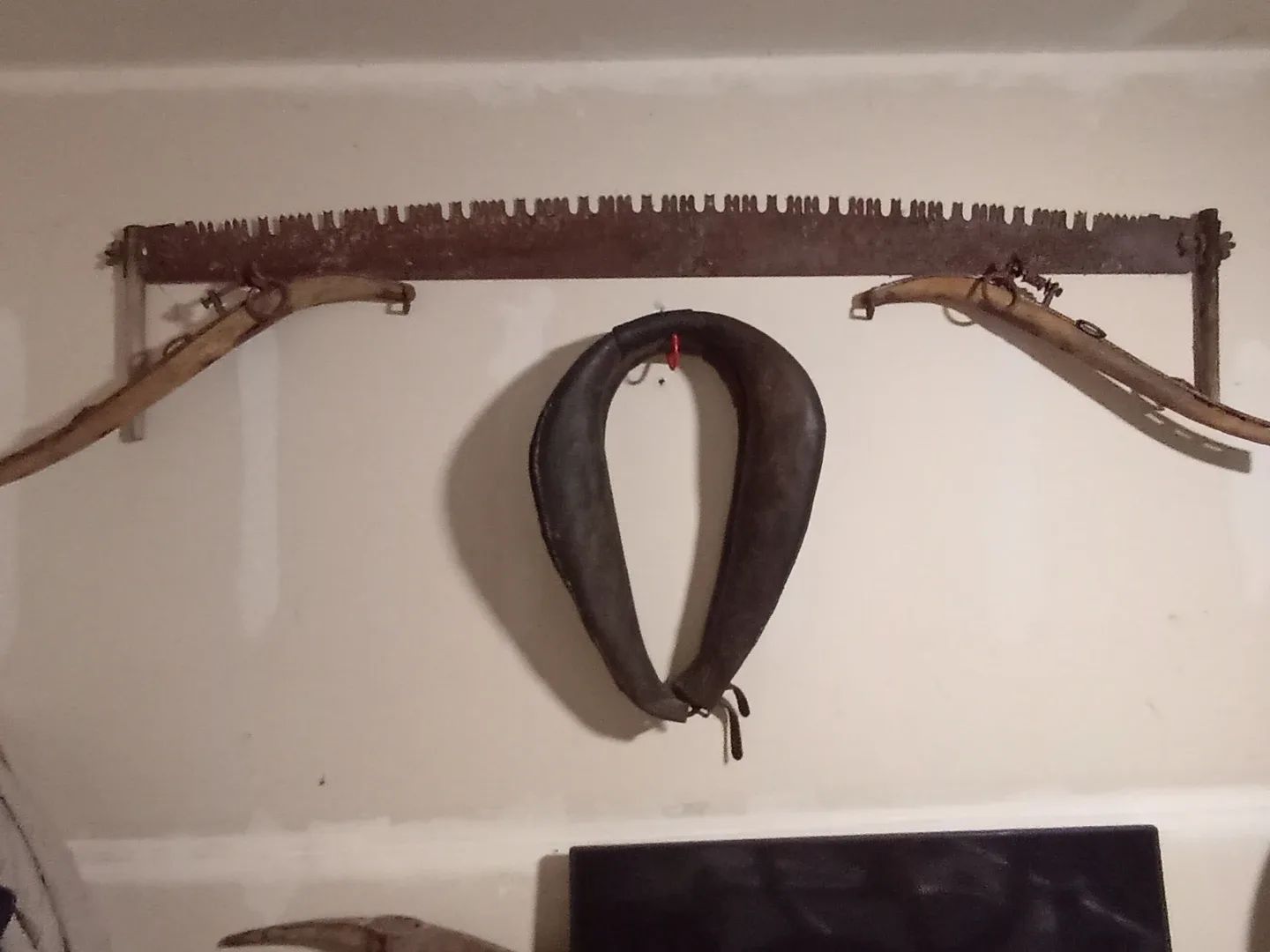 Antique Logging Saw & Horse Collar