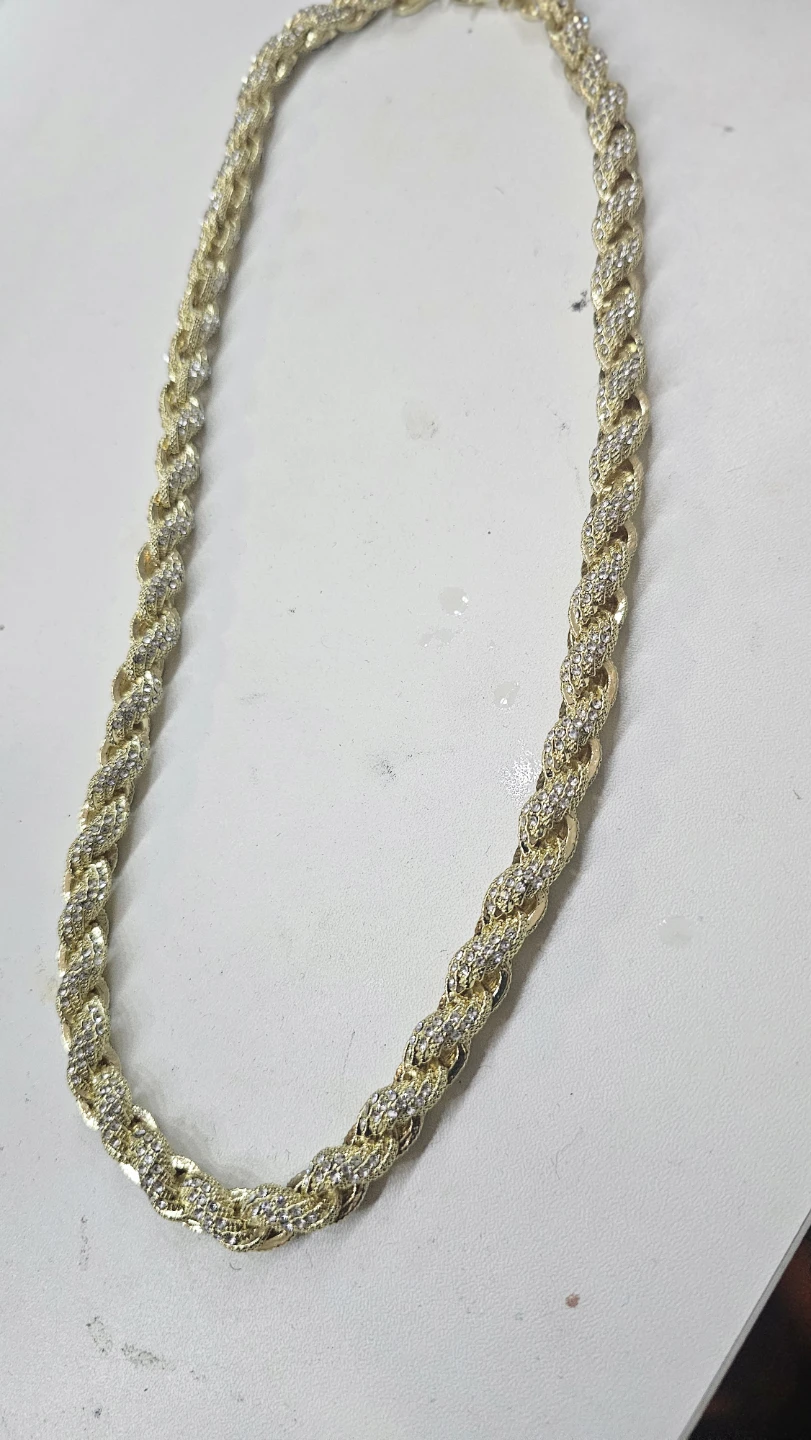 Gold & Diamond Chain Necklace - photo 3