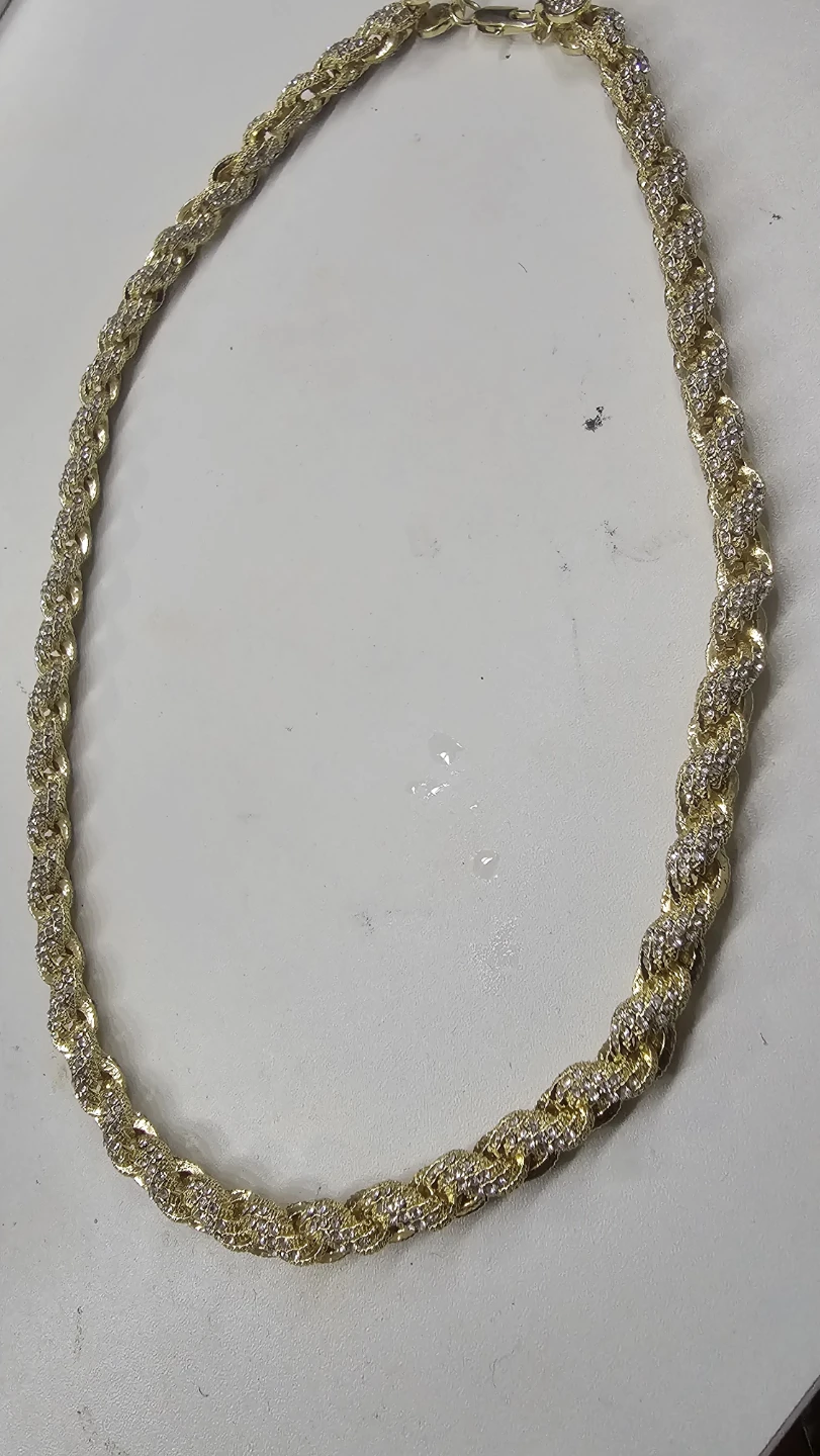 Gold & Diamond Chain Necklace - photo 5