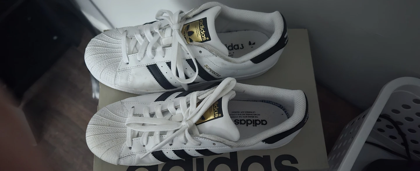 Adidas Superstar White & Black Sneakers - photo 3