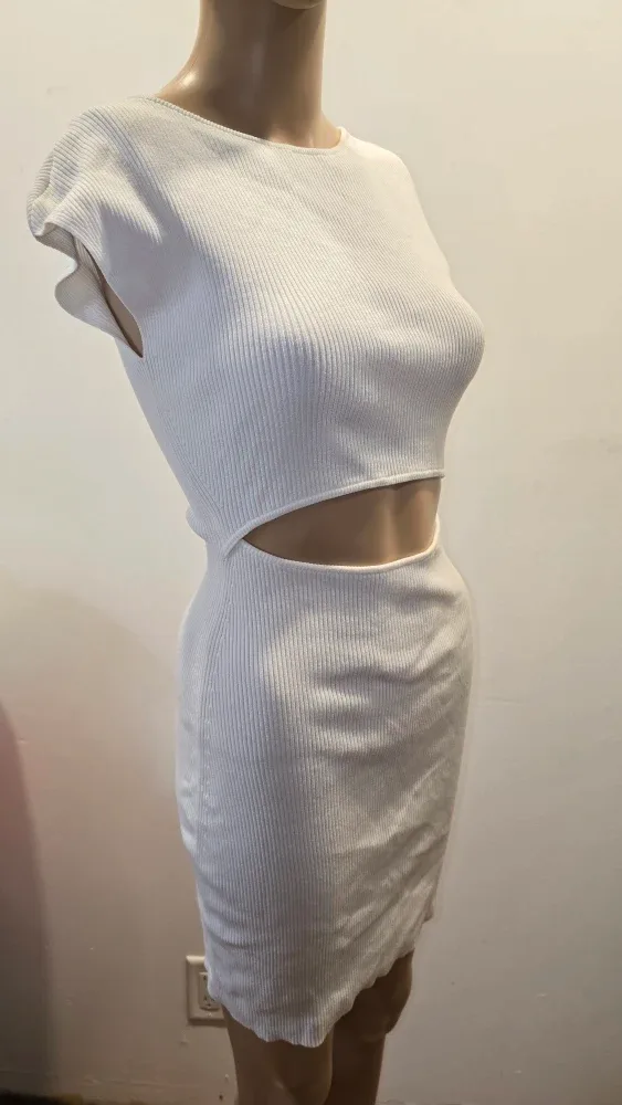 Wilfred Free White Knit Cutout Dress - XS #Cleanout