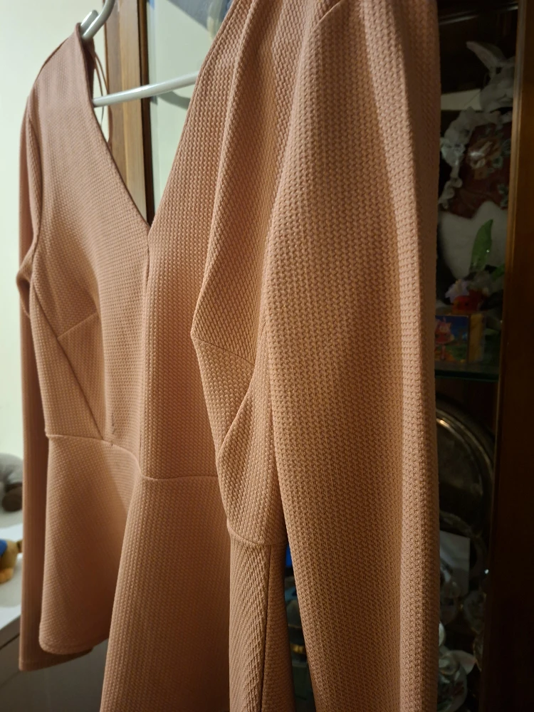 #Cleanout -Dynamite Pink Peplum Blouse - Size M - photo 2