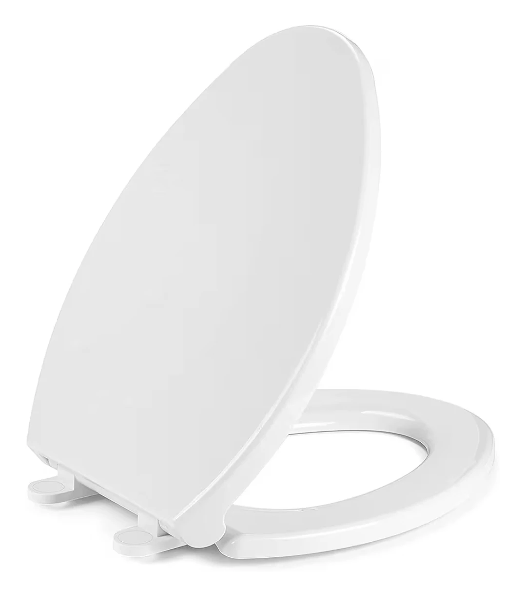 Soft-Close Elongated Toilet Seat – SAILTOK 18.5” No-Slam | White