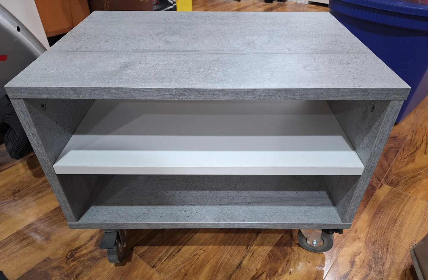 Grey Rolling Side Table